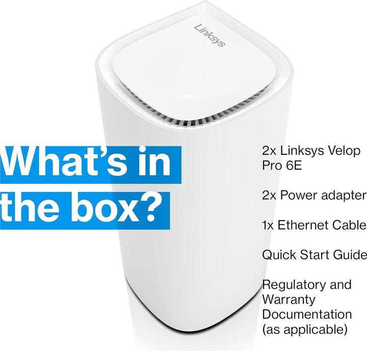 Immagine prodotto Linksys MX6202 Router WiFi Mesh Tri-Band