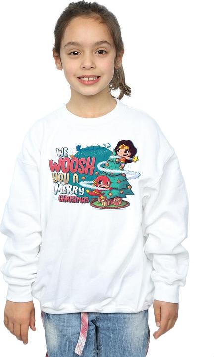 Produktbild Super Friends We WHOOSH You A Merry Christmas Sweatshirt Mädchen (140, 146)