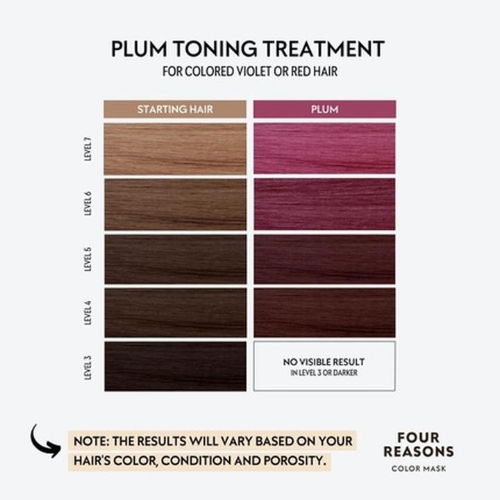 Image du produit Four Reasons Color Mask Plum Toning Treatment Color Depositing Conditioner 6.76 fl oz (6.76 ml)