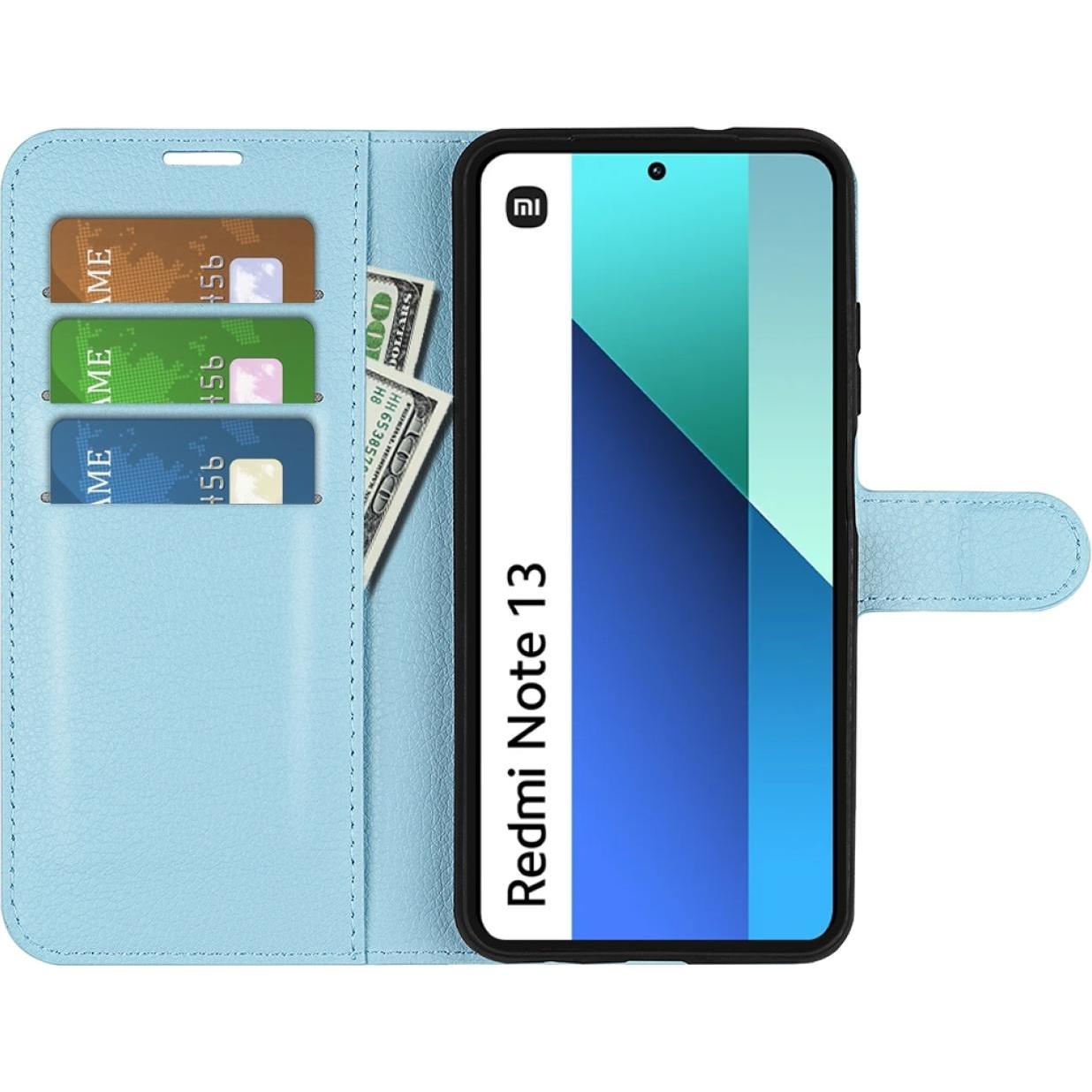 Screenguard Xiaomi Redmi Note 13 4G Leather Guard Lederhülle (Xiaomi Redmi Note 13 4G), Smartphone Hülle, Blau