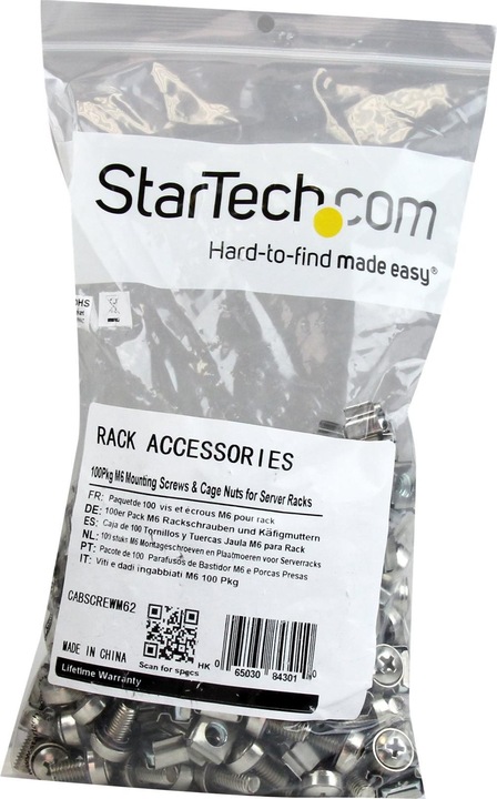 Produktbild StarTech M6 CAGE NUTS und SCREWS