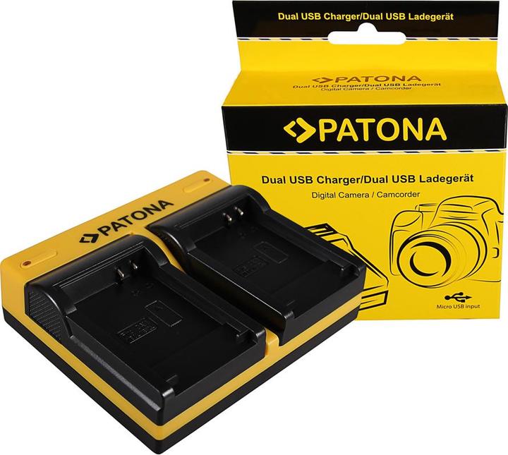Actual product image Patona Dual charger for Canon NB-8L Powershot A2200 A3000 IS A3000IS A3100 IS A3100IS incl. Micro-U (Camera battery charger)