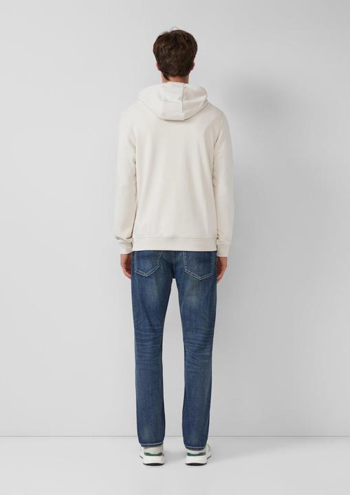 Produktbild s.Oliver Sweatshirt Kapuzenpullover aus Baumwollmix mit Label-Print (M)