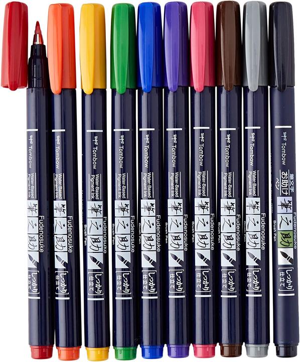Produktbild Tombow Fudenosuke (Mehrfarbig, 10 x)