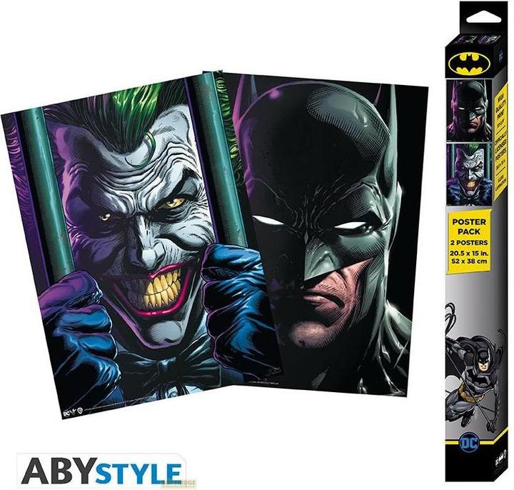 Image du produit ABYstyle DC Comics Set 2 Chibi Posters - Batman and Joker (52x38) (52 x 38 cm)