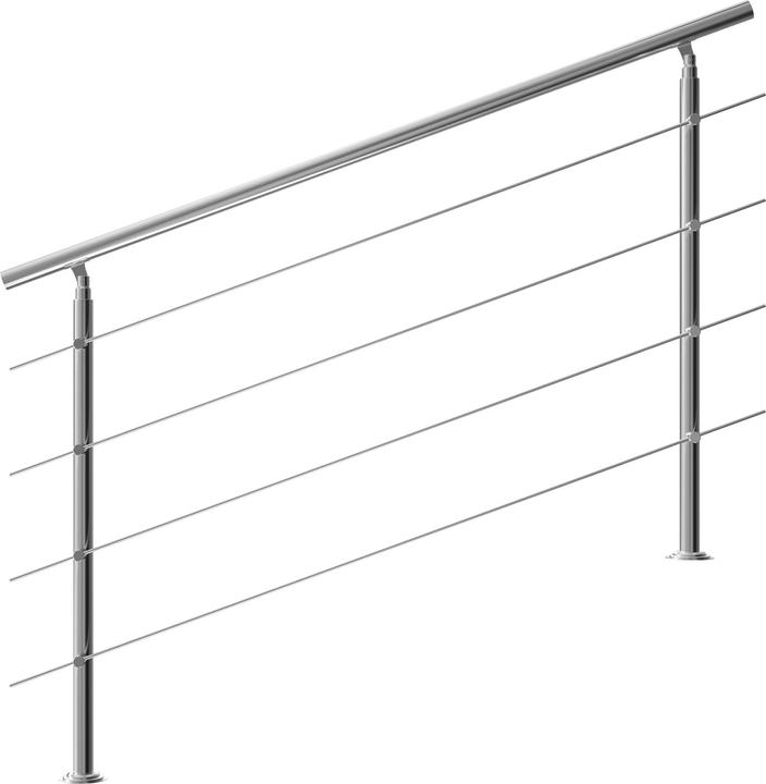 Actual product image Monzana Stair railing (Stainless steel)