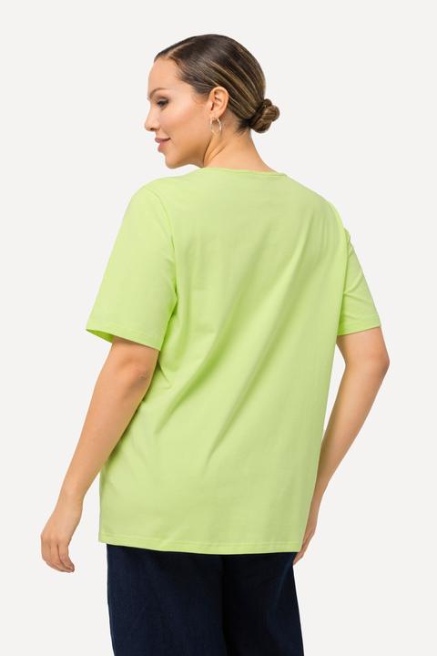 Immagine prodotto Ulla Popken T-shirt con scollo rotondo con aperture e mezze maniche (50, 52)