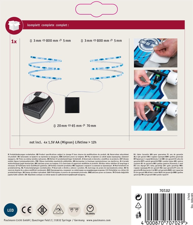 Actual product image Paulmann Mobile (Blue, 80 cm, Indoor)