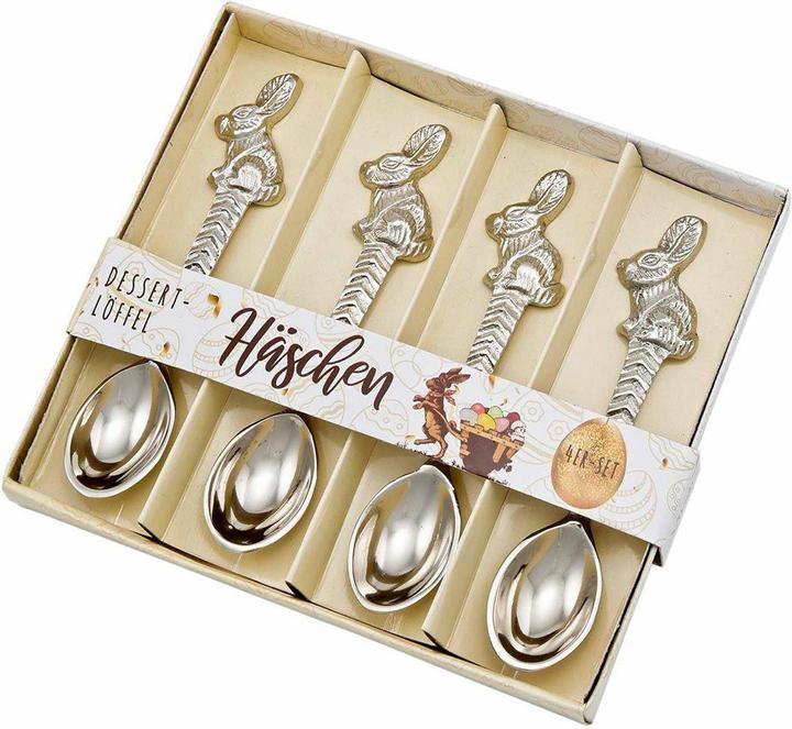 Image du produit 4er-Set Dessert-Löffel »Häschen« (4 pcs, Set de couverts)