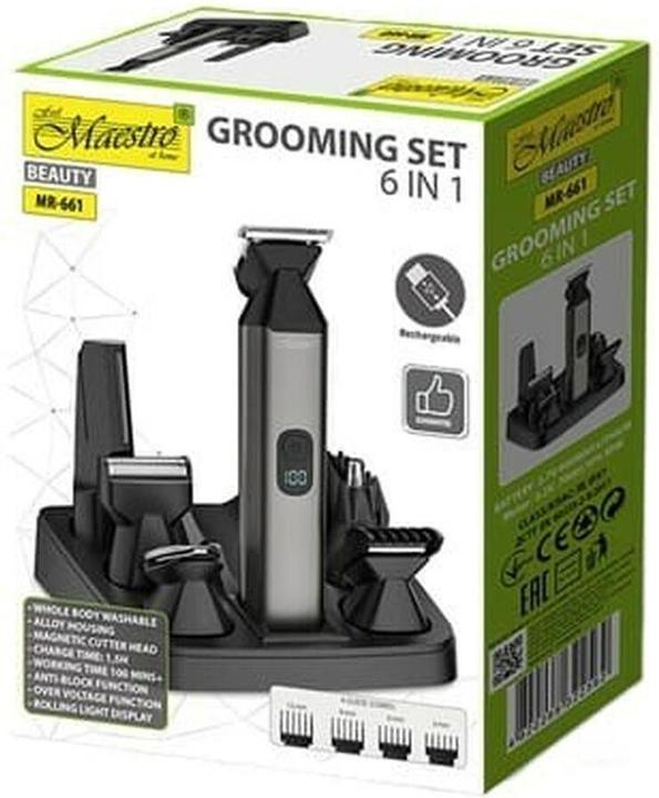 Actual product image Maestro Zestaw do strzyżenia włosów 6w1 USB MR-661