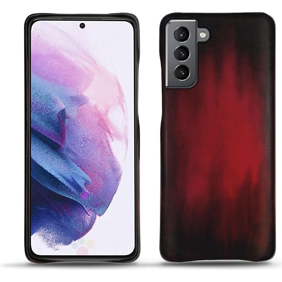 Noreve Lederschutzhülle (Samsung Galaxy S21), Smartphone Hülle, Rot