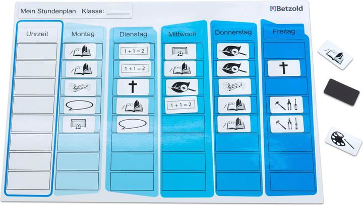 Produktbild Betzold Immerwährender Stundenplan (A4, 1 Woche / 1 Seite)