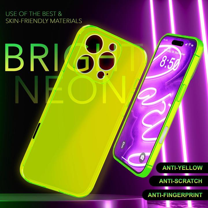 Immagine prodotto Nalia Copertura in silicone trasparente al neon (Apple iPhone 16 Pro Max)