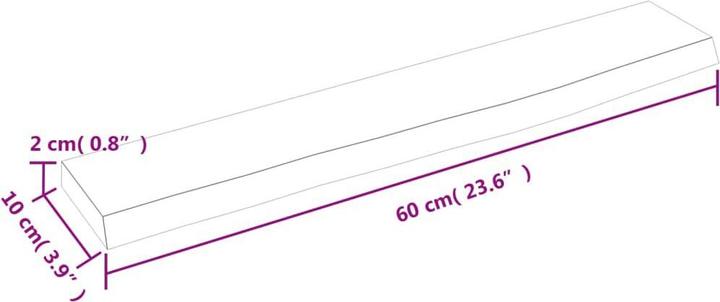 Immagine prodotto vidaXL Lian (60 x 10 x 2 cm)