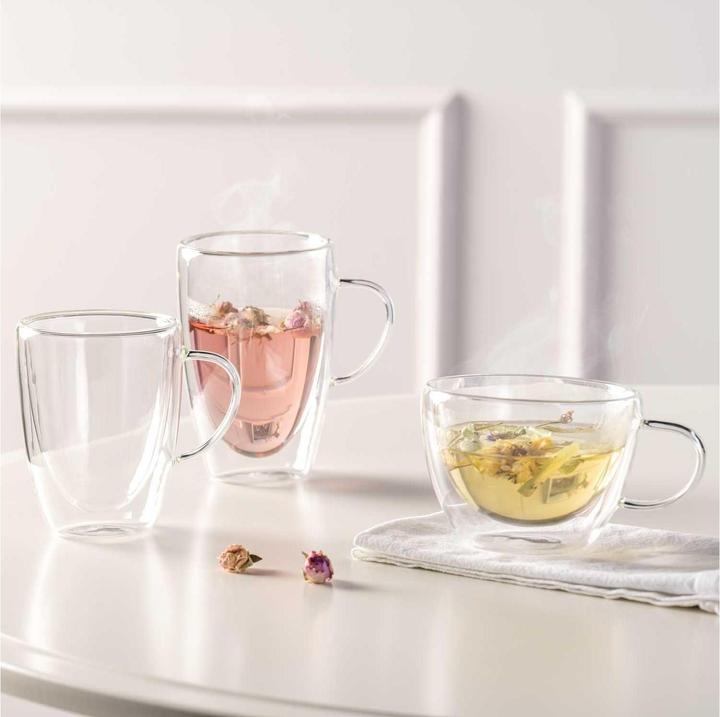 Image du produit Leonardo Tasse à café Duo 400 ml, 4 pièces, Transparent (400 ml, 4 x)