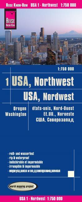 Produktbild USA 01, Nordwest - Washington und Oregon 750000