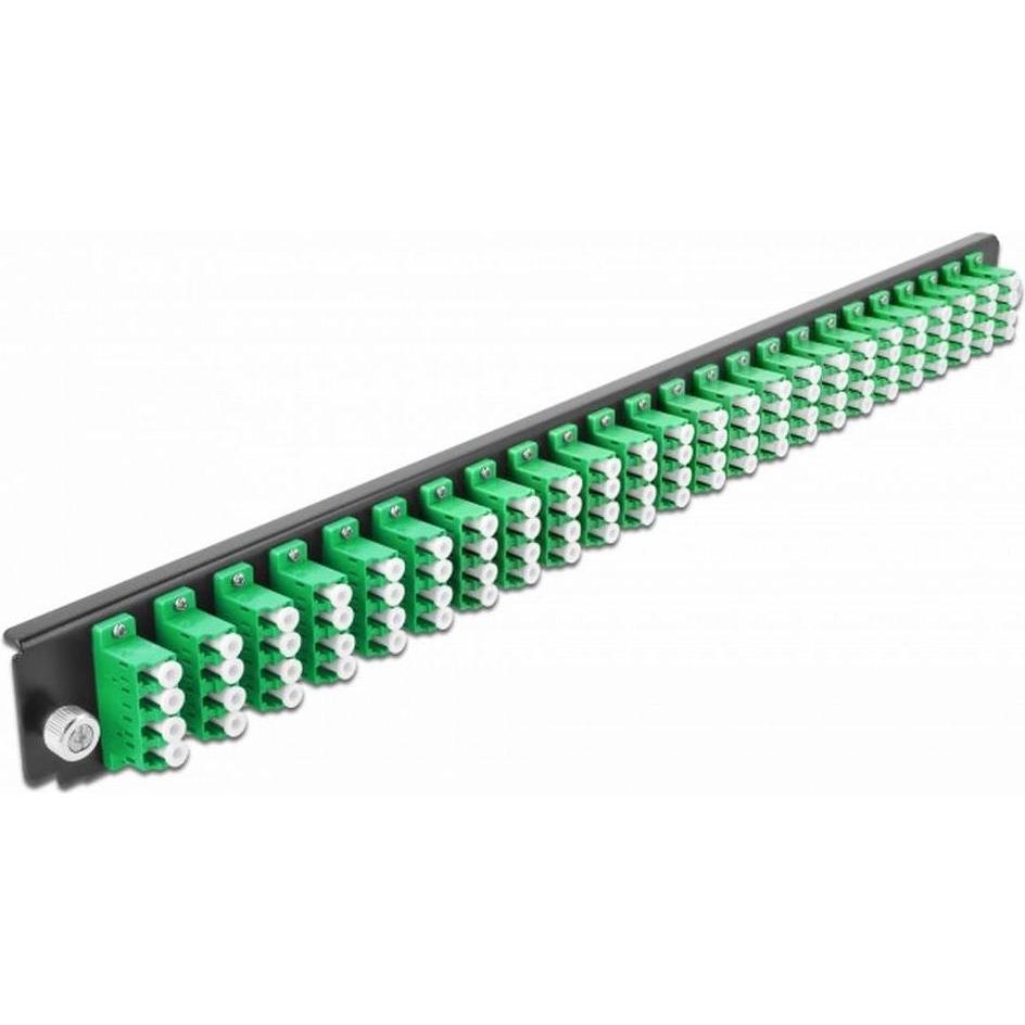 Delock Rack-Montageblech für Glasfaser-Spleissbox, Server Zubehör, Grün