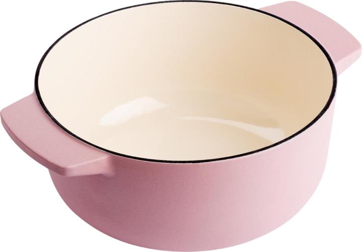 Productafbeelding KitchenAid braadpan email 22cm - gedroogde roos - beperkte editie (26 cm, Braadpan + kasserol, Gietijzer)