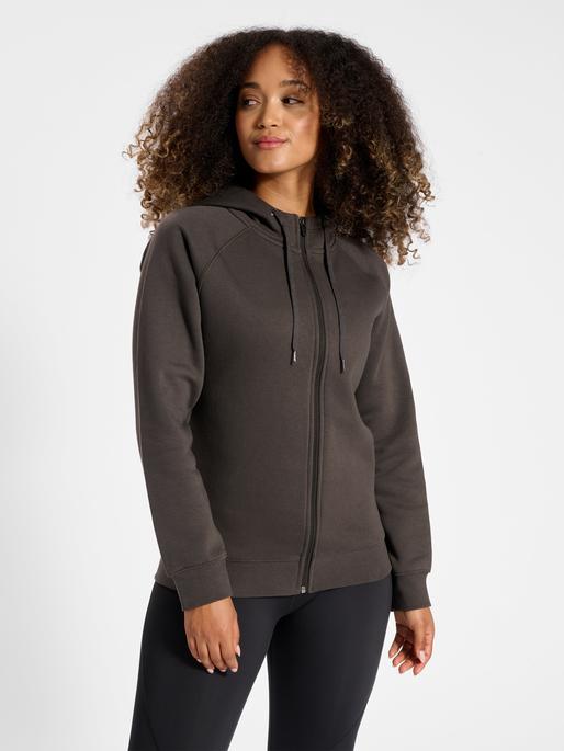 Immagine prodotto hummel Felpa Con Cappuccio Rossa Con Zip Pesante Donna (XS)