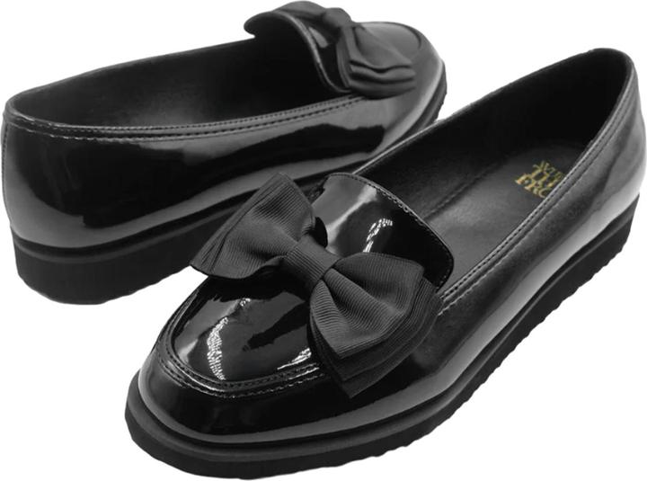 Actual product image Where's That From Womens/Ladies Alpha Bow Slip-on Loafers (36)