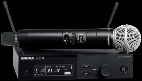 Produktbild Shure SLXD24/SM58-G59 handheld draadloos (470 - 514 MHz)