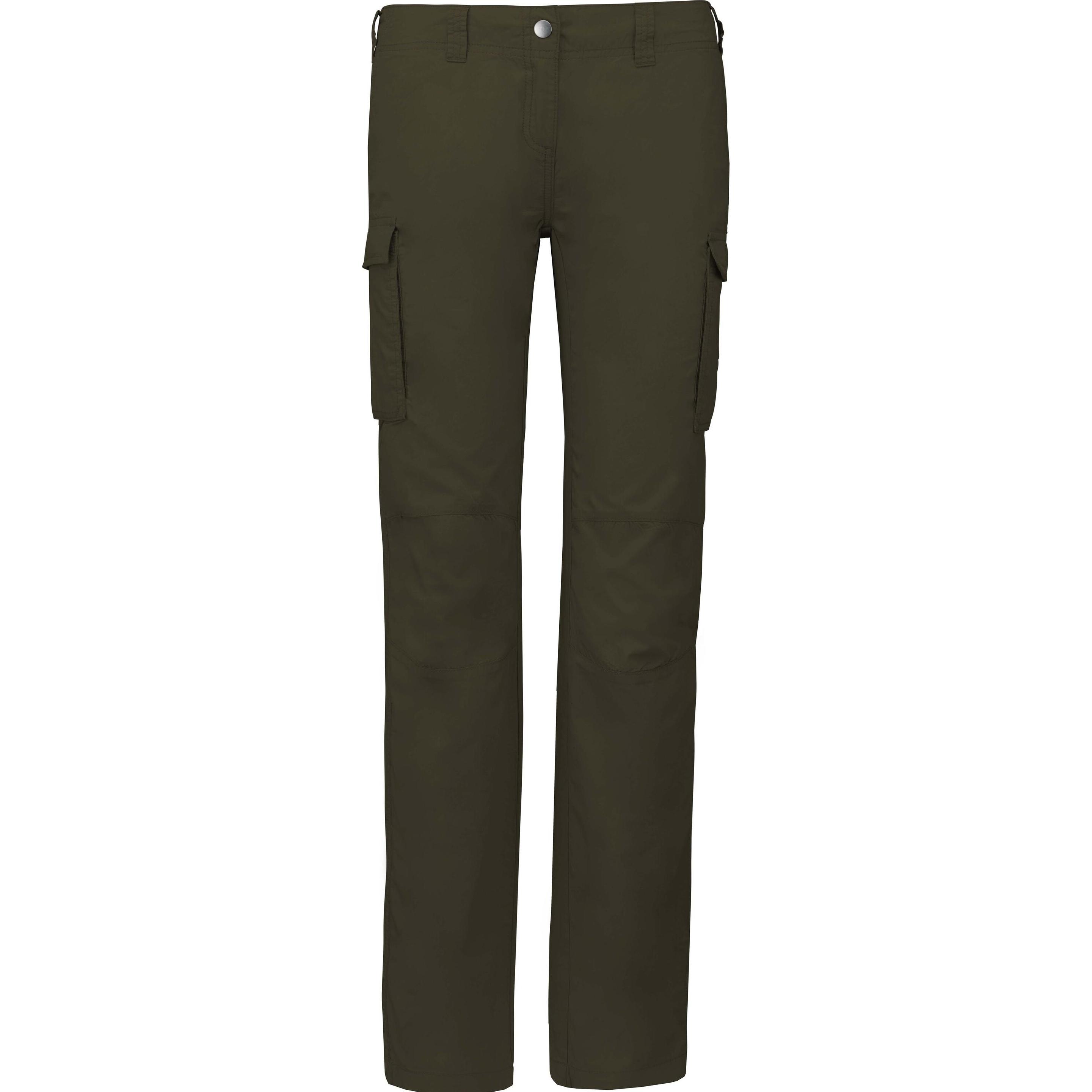 Kariban, Damen, Outdoorhose, Leichte Damen-Mehrfachtaschenhose (38), Braun, 38