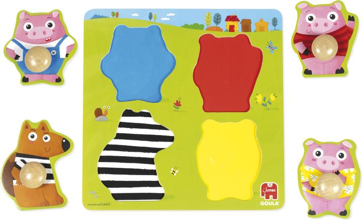 Produktbild Goula Kinder Puzzle aus Holz Three Little Pigs (11 Teile)