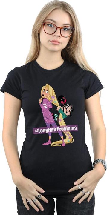 Actual product image Disney Womens/Ladies Wreck It Ralph Rapunzel And Vanellope Cotton T-Shirt (S)
