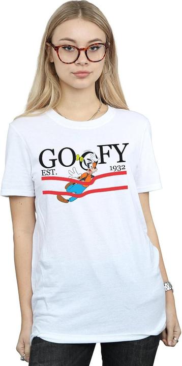 Actual product image Disney Womens/Ladies Goofy By Nature Cotton Boyfriend T-Shirt (M)