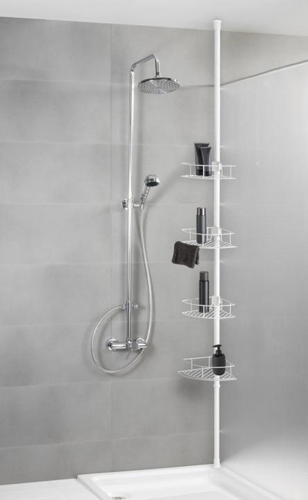 Produktbild Wenko Teleskop-Eckregal Lutrano (31.50 x 25.50 x 32 cm)