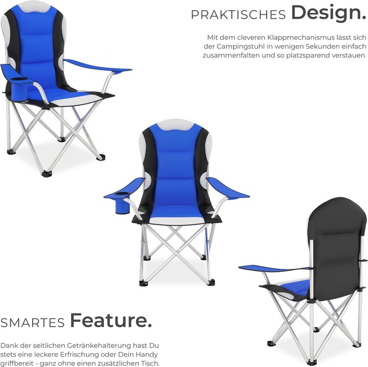 Actual product image tectake Camping chair