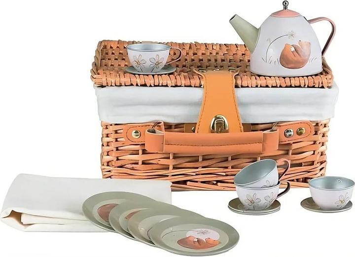 Image du produit Egmont Tee-Set Wald im Weidenkorb