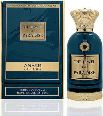 Actual product image Anfar The Jewel Of Paradise Neroli Pink Pepper Orange Blossom Honeysuckle Vanilla Caramel Musk (Extrait De Parfum, 100 ml)