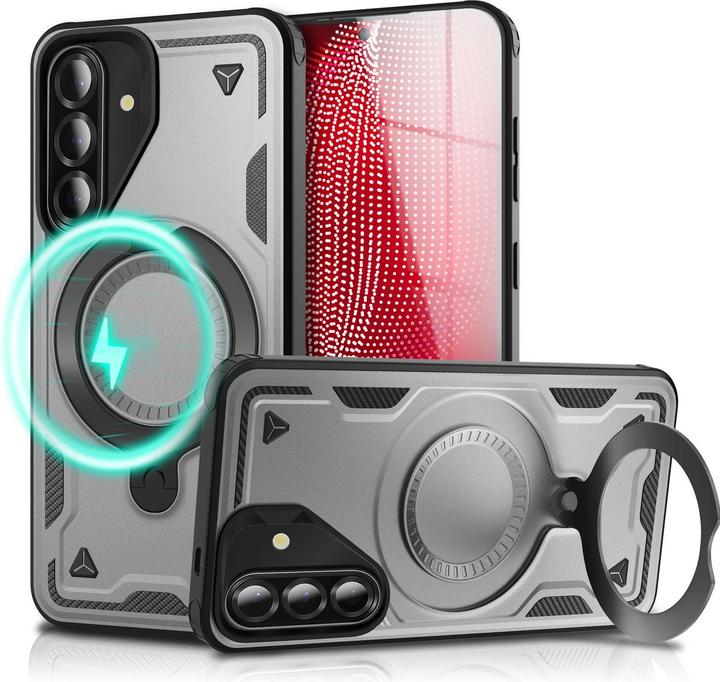 Produktbild Nalia Stormguard - Stabile Panzer Hülle mit MagSafe & 360-Grad Ringhalter - Military Cover (Samsung Galaxy A56)