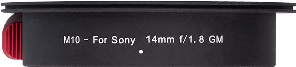 Image du produit Haida M10 Adapter Ring zu Sony 14mm f 1.8 GM Objektiv (Support de filtre obectif)