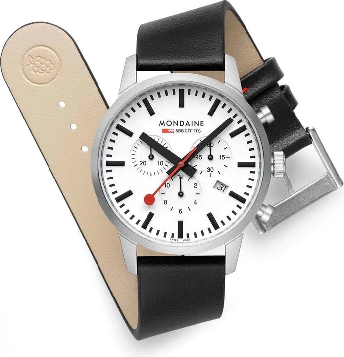 Actual product image Mondaine Neo Vegan (Chronograph, 41 mm)