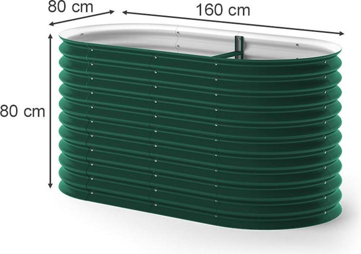 Actual product image OK-Living Raised bed, Green, 160 x 80 cm