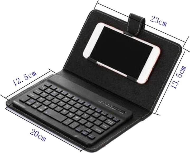 Immagine prodotto PhoneLook Custodia universale per smartphone con tastiera Bluetooth staccabile (Apple iPhone 6)