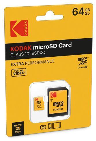 Kodak Sd Micro 64gb Cl10 Extra Con Adatt. (64 GB, microSDXC, U1)