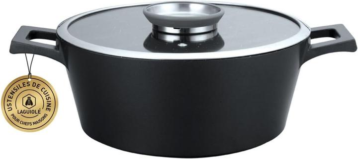 Productafbeelding Laguiole Cooking pan 28 cm black nonstick coating Greblon C2 induction MAESTRO (Koekenpan, Aluminium)
