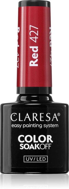 Image du produit Claresa 427 Vernis à ongles UV rouge 5ml (Red UV, Vernis semi-permanent)