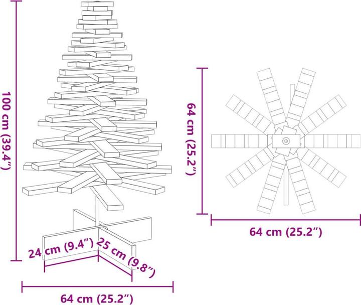 Immagine prodotto vidaXL Weihnachtsbaum Holz