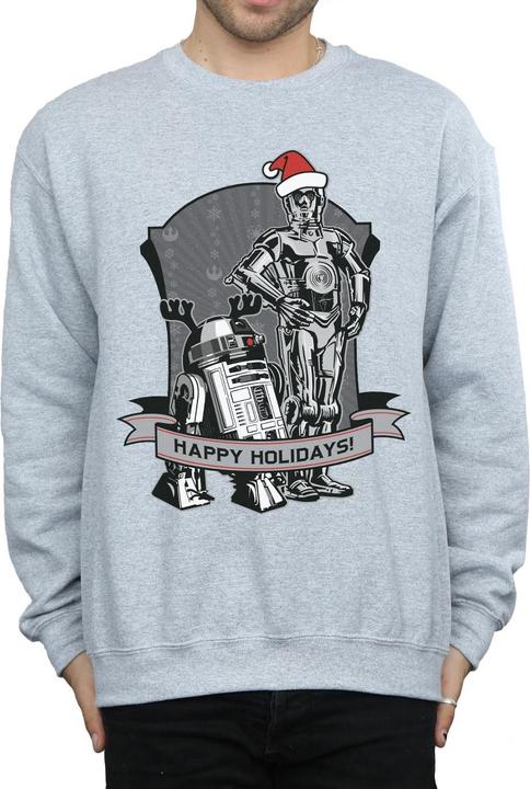 Produktbild Star Wars C3PO And R2D2 Christmas Holidays Sweatshirt (XXL)