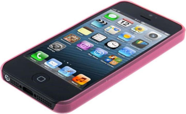 Actual product image König Design Protective Case Ultra Thin 0.3mm TPU Apple iPhone 5 & 5s Pink Transparent (Apple iPhone 5)