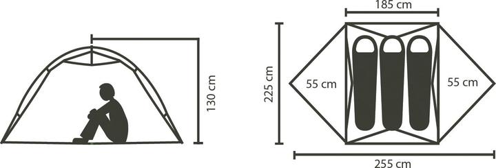 Actual product image Stoic NjavveSt. II 3P UL (Dome tent, 2.50 kg, 3 persons)