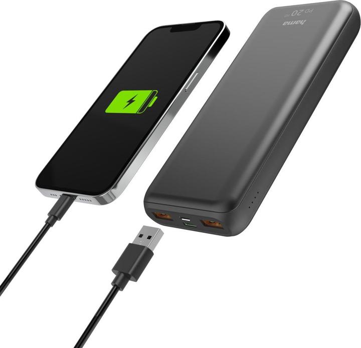 Actual product image Hama PD20-HD (20000 mAh, 18 W, 74 Wh)