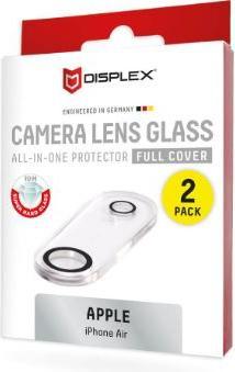 Produktbild Displex Full Cover Camera Lens Glass, Kamera Schutzglas, Platte, Doppelpack (2 Stück, Apple iPhone Air)