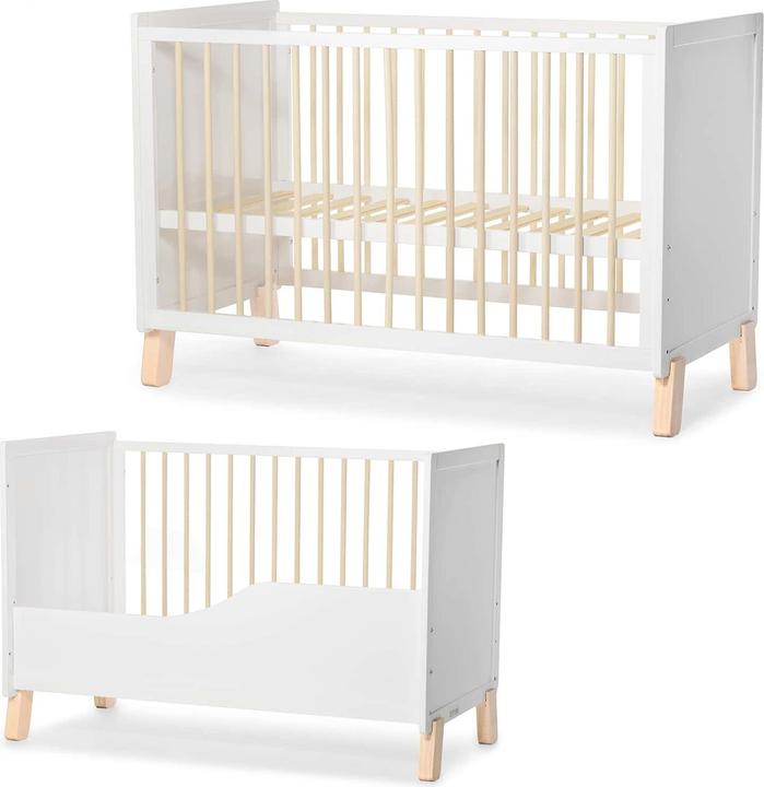 Produktbild KinderKraft Nico Wooden Cot White (60 x 120 cm)
