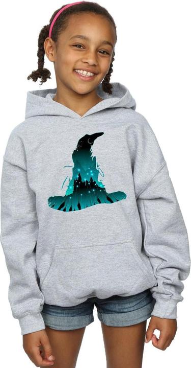 Immagine prodotto Hogwarts Silhouette Felpa con Cappuccio Ragazze (140, 146)
