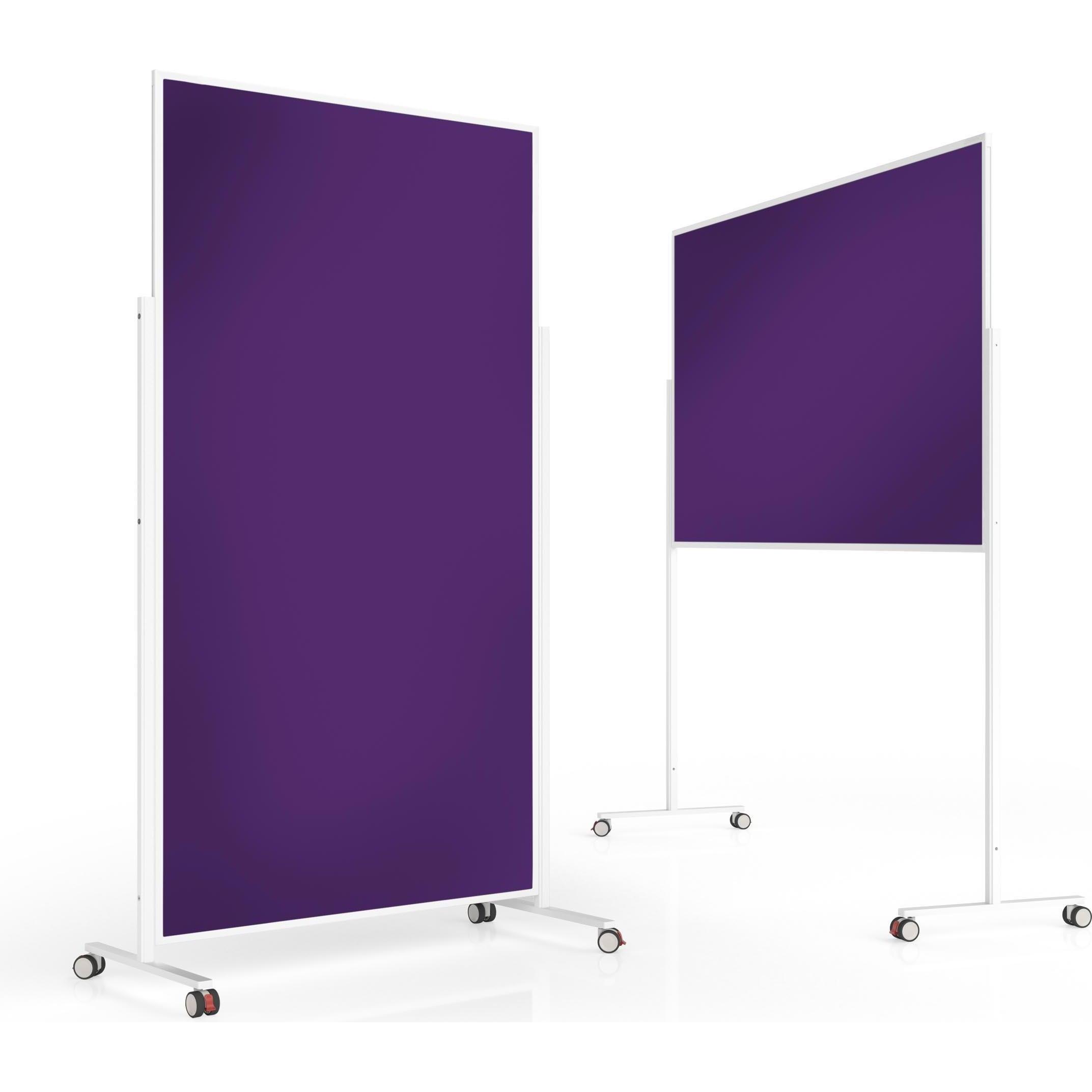 Magnetoplan, Präsentationstafel, MAGNETOP. Design-Moderatorentafel VP 1181111 Filz, violett 1000x1800mm (101 x 180 cm)